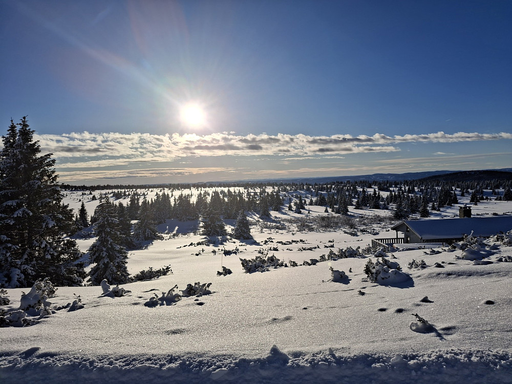 Fra løypa ved Løvisåsen