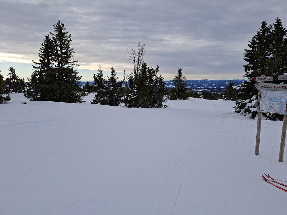 Ved løypekrysset Nordseterfjellet