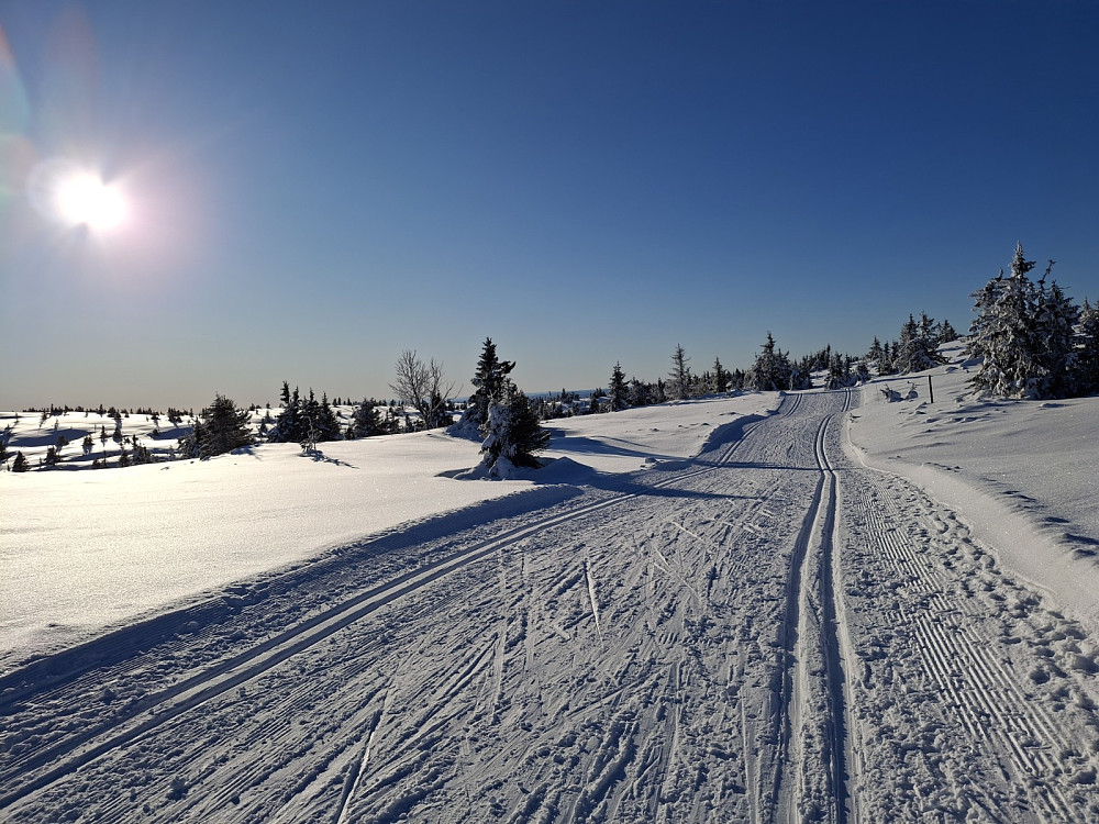 Klar for å ake ned til Lunkevann