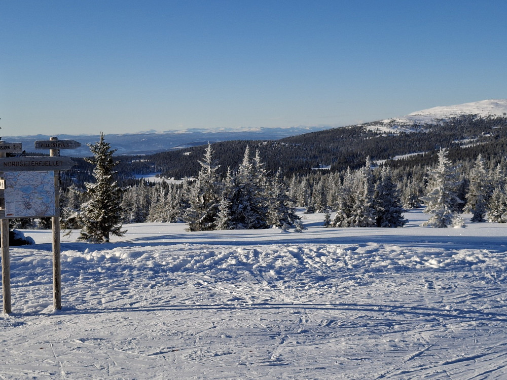 Ved løypekrysset Nordseterfjellet