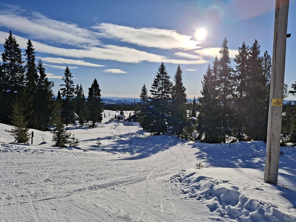 Ved løypekrysset Fjellblikk