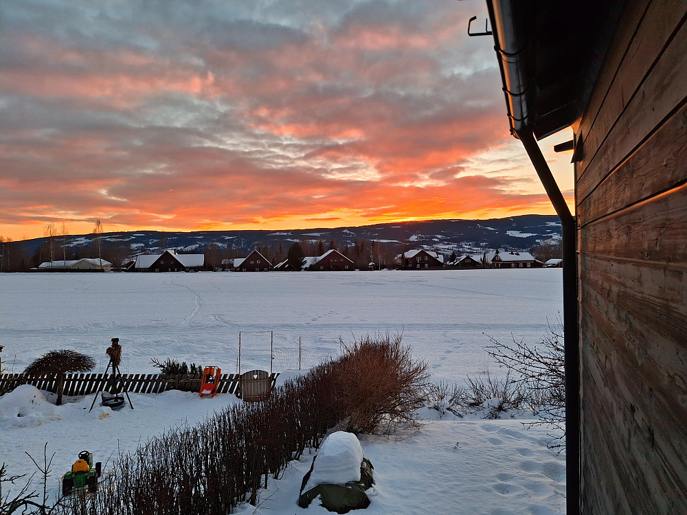 Og igjen flott solnedgang i Blestervegen