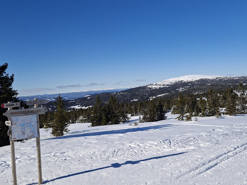 Ved løypekrysset Nordseterfjellet