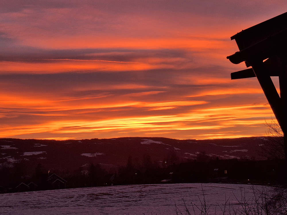 Dagens solnedgang i Blestervegen