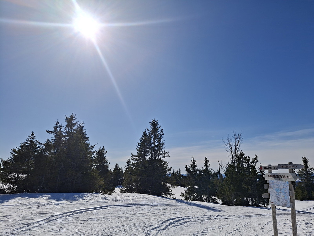 Ved løypekrysset Nordseterfjellet
