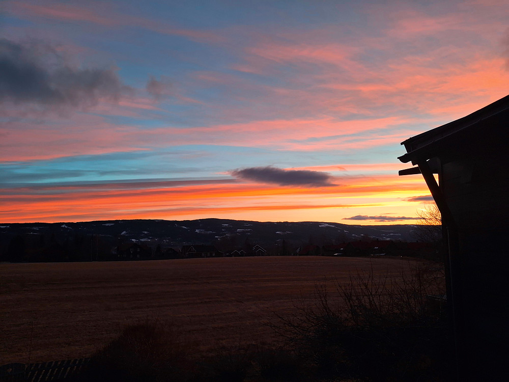 Og så ble det fin solnedgang