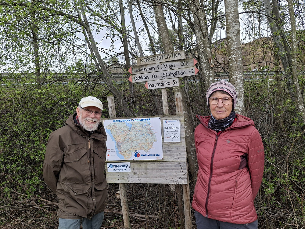 Helge og Marit ved turstart