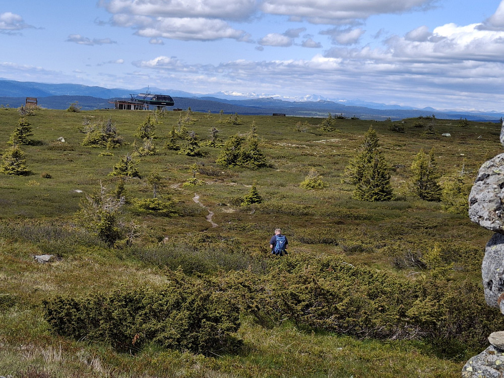 Ved varden, mot toppen av alpinanlegget
