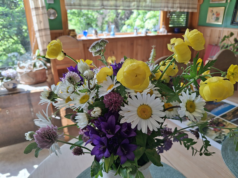 Plukket blomster i dag også