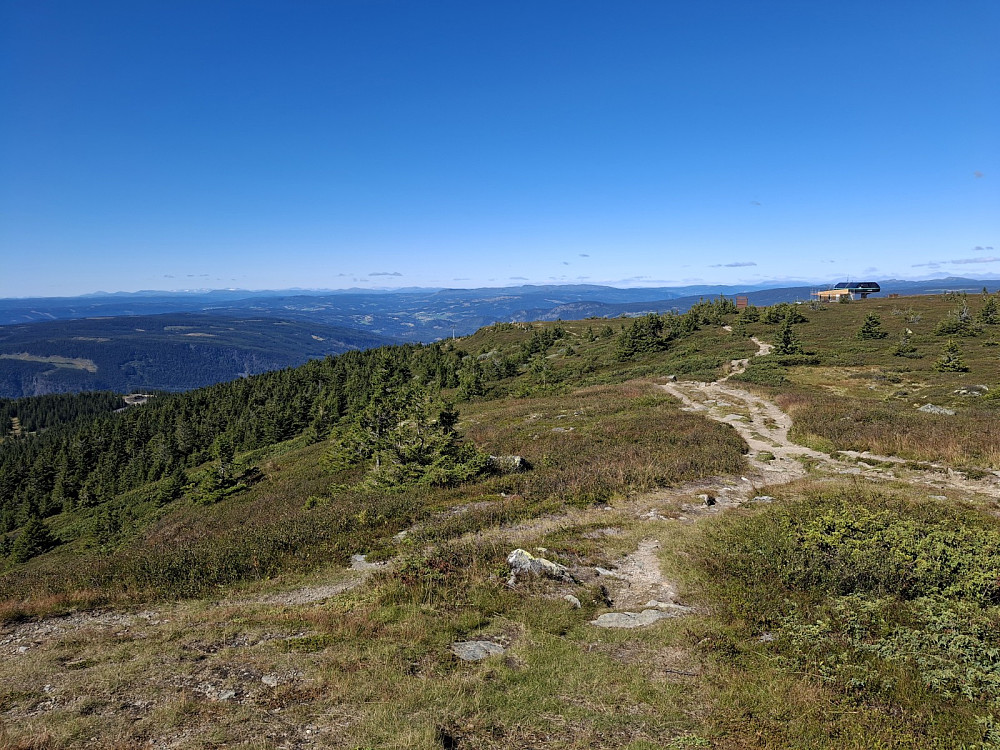 Mot toppen av alpinanlegget