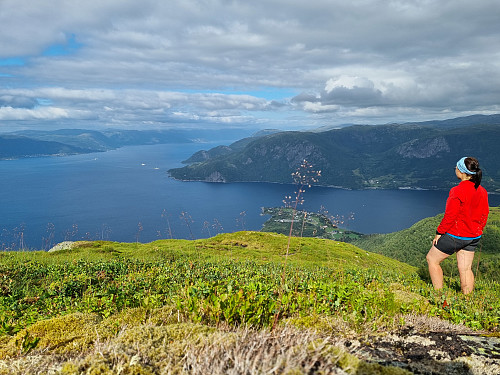Flott utsikt frå toppen
