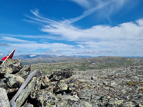 Utsikt mot Hurrungane og Jotunheimen