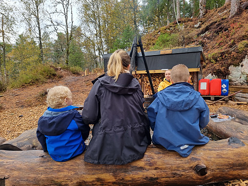 Grilling av pølser 