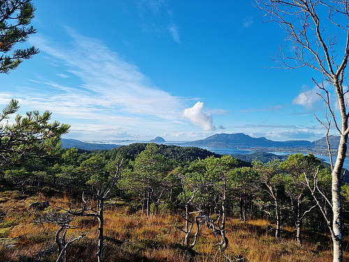Utsikt mot Atløy og Alden. 
