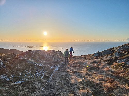 Flott med sola så låg