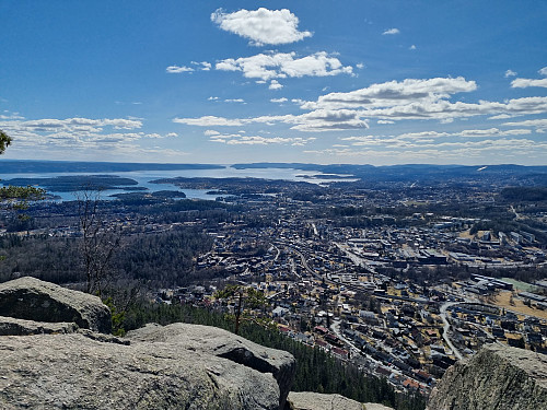 Flott utsikt mot Oslofjorden