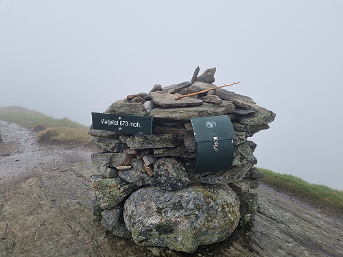 Ikkje mykje utsikt frå Viefjellet