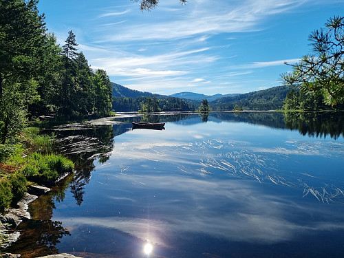 Idyllisk ved Bekkjavatnet denne morgonen