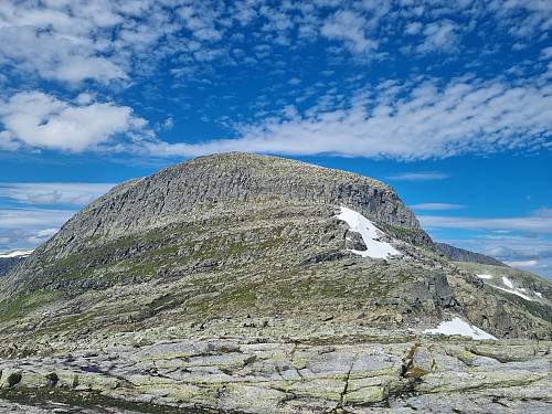 Mot toppen sør for Blåegga. Spent på korleis ruta var opp