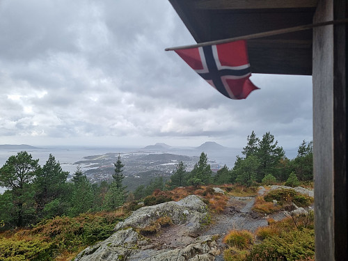 Utsikt frå Gapahuken på Brandsøyåsen