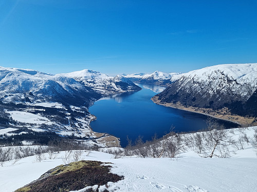 Utsikt vestover 