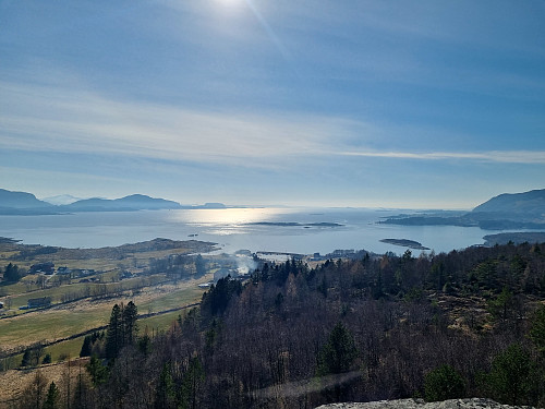 Utsikt sørvestover