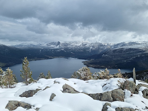 Utsikt frå Mulen. dog ikkje heilt på toppen. 