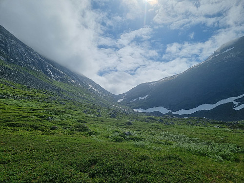 Utsikt opp til Strupen