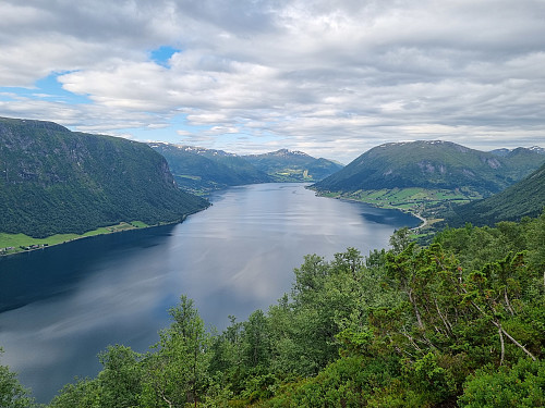 Utsikt vestover