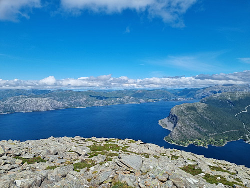 Utsikt frå toppen av Rognen