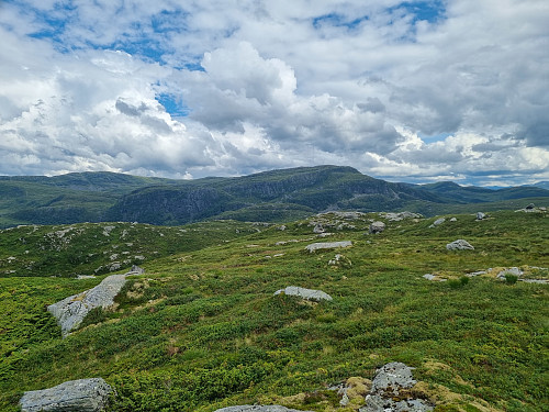 Utsikt frå toppen av Solbakkeheia. utsikt austover