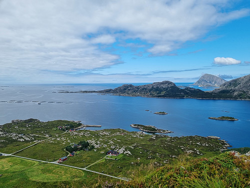 Utsikt nordover mot Skorpa og Batalden i bakgrunnen