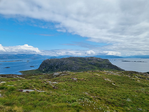 Utsikt tilbake mot Indre Rekstafjellet