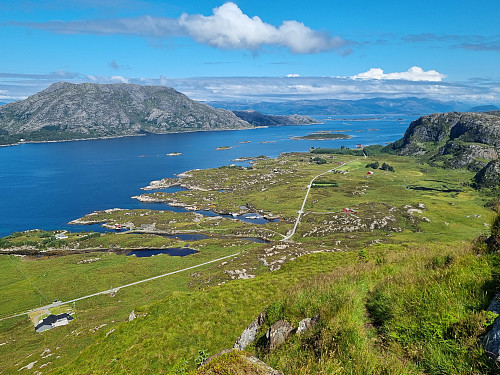 Utsikt på veg opp til Harefjellet
