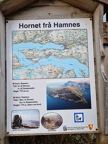 Kart på starten av ruta