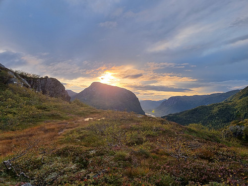Flott lys denne kvelden også