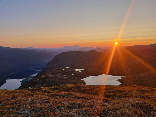Solnedgang ved Skorafjellet