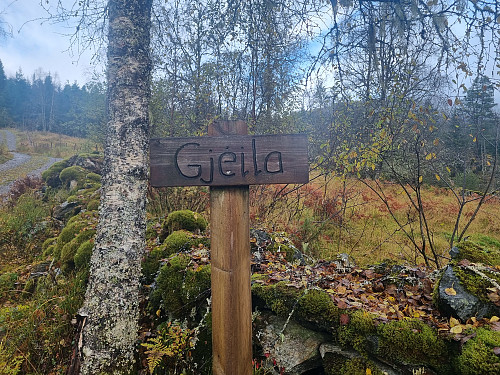 Det vart sett opp skilt fleire stader. Veldig kjekt. 