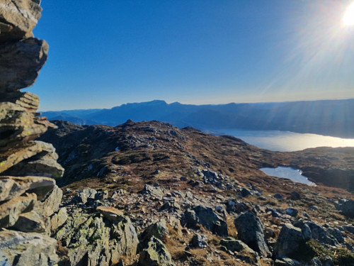 Utsikt frå Skålefjellet mot Heilevangsstaurane