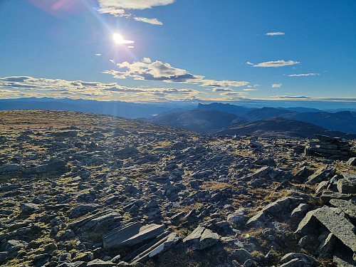 Utsikt frå Kvamfjellet sørover
