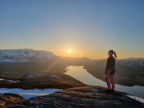Strålande solskinn og solnedgang. 