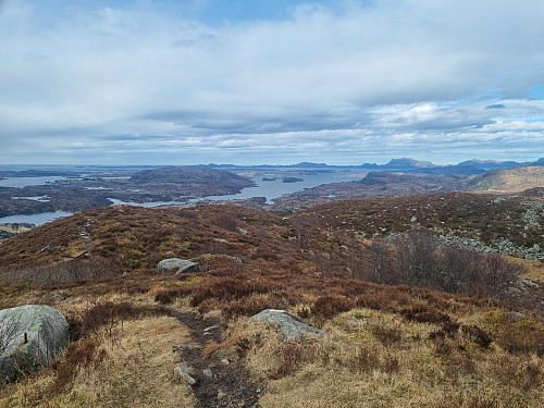 Utsikt nordvestover 