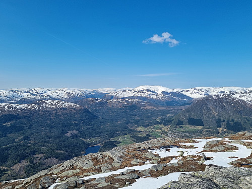 Utsikt nordover mot Flugestøylen