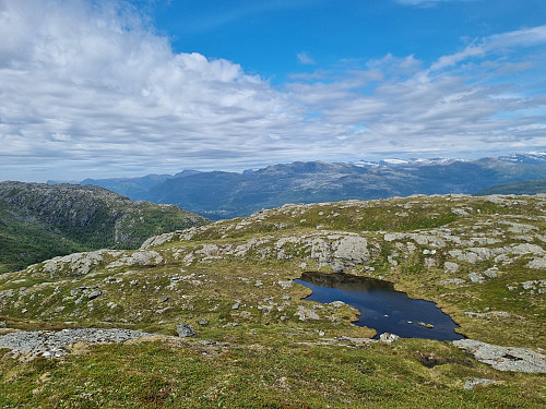 Utsikt nordvestover frå Dyrdalsknausen