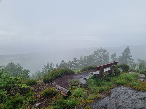Ikkje akkurat panoramautsikt denne dagen. 