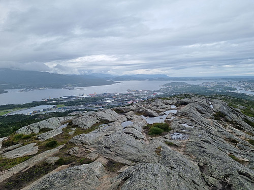 Utsikt frå Kvernberget mot Kristiansund sentrum