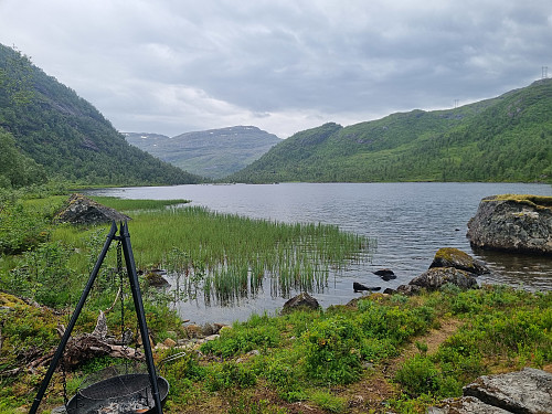 Utsikt frå dagsturhytta i Modalen