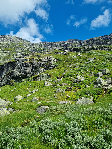 Fann ei rute ned her mot Blåskaret