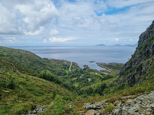 Utsikt ned i Holevika
