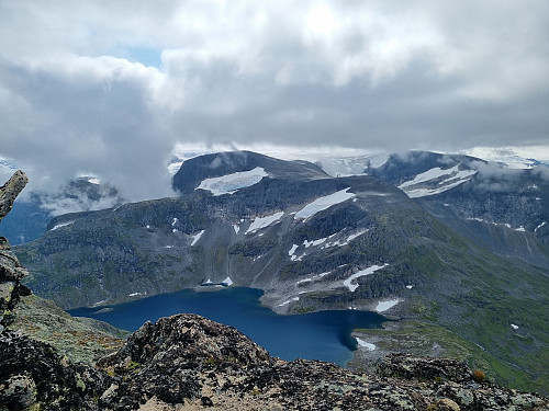 Utsikt frå Kvannefjellet, Hanekammen i sikte